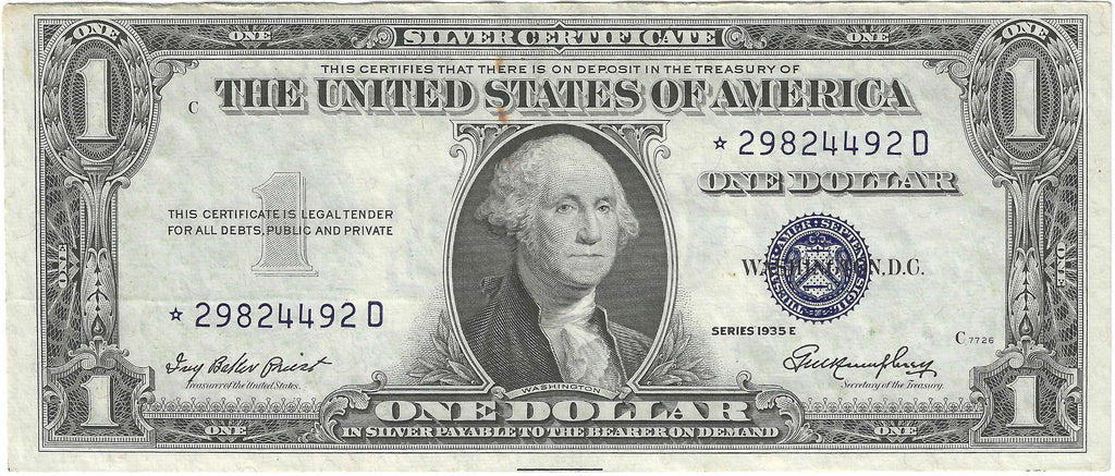 1935E $1 Silver Certificate Fr.1614* Star Note