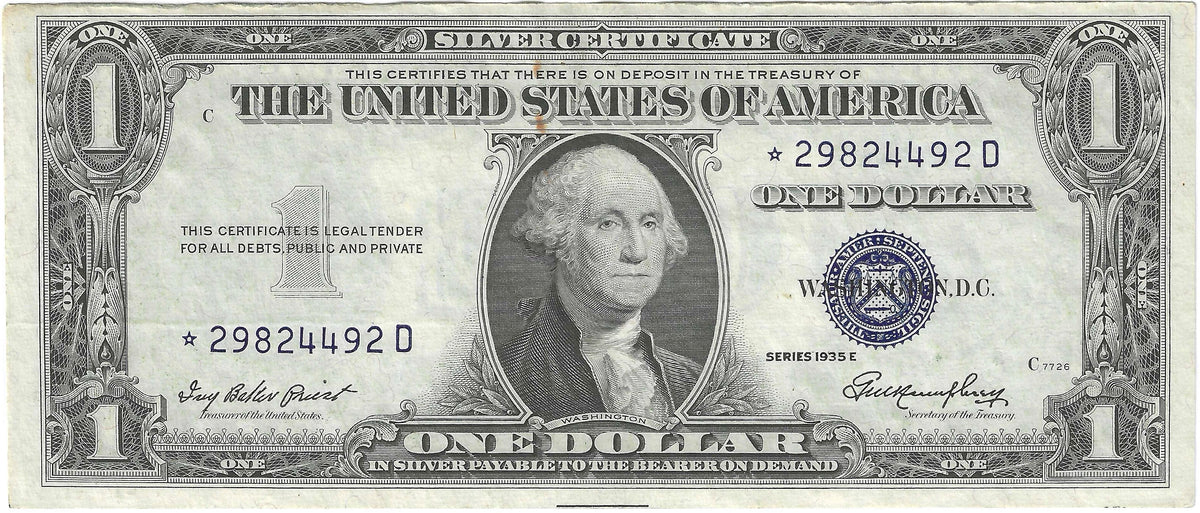 1935E $1 Silver Certificate Fr.1614* Star Note
