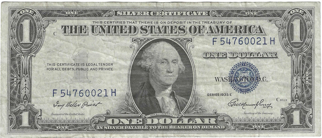 1935E $1 Silver Certificate Fr.1614