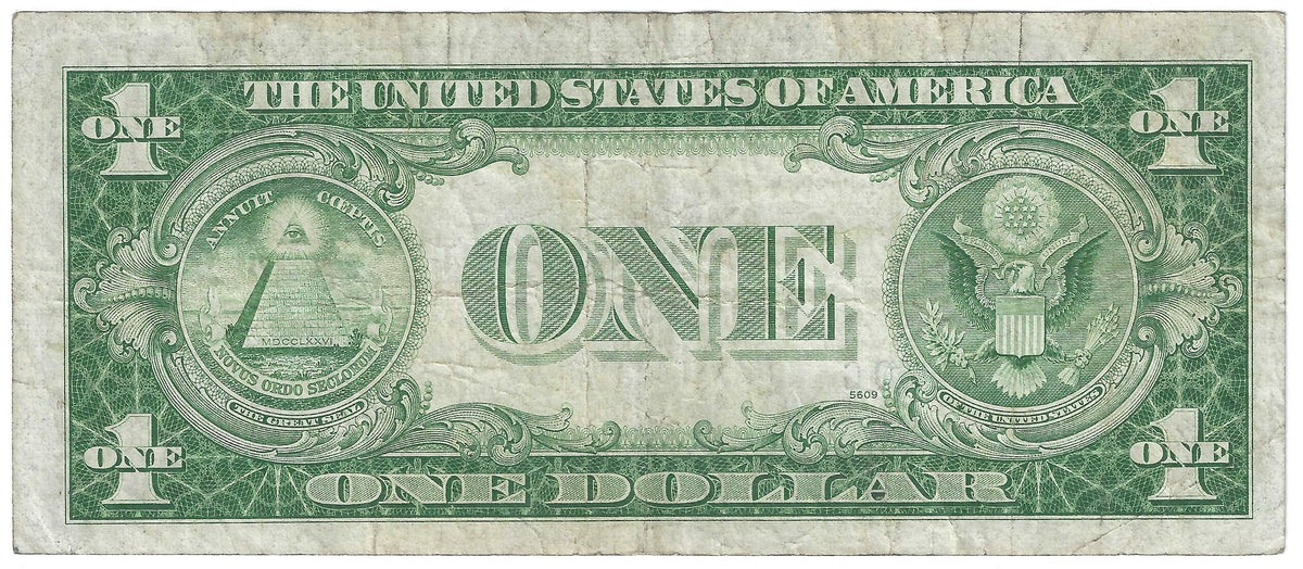 1935D $1 Silver Certificate Fr.1613W — Wide Back
