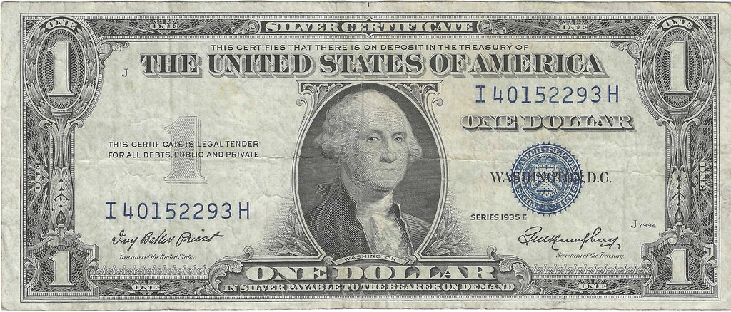 1935E $1 Silver Certificate Fr.1614