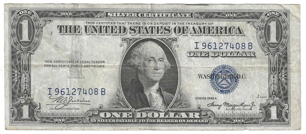 1935A $1 Silver Certificate Fr.1608 — VG