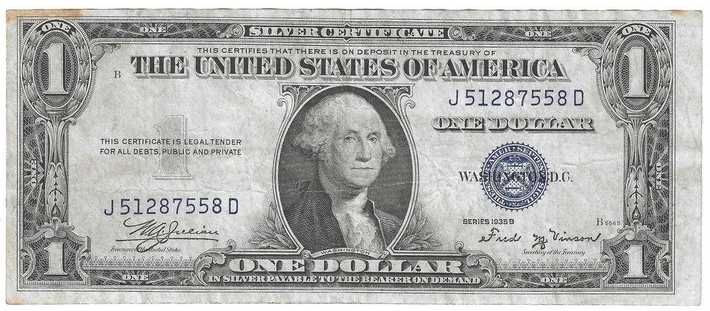 1935B $1 Silver Certificate Fr.1611 — AU