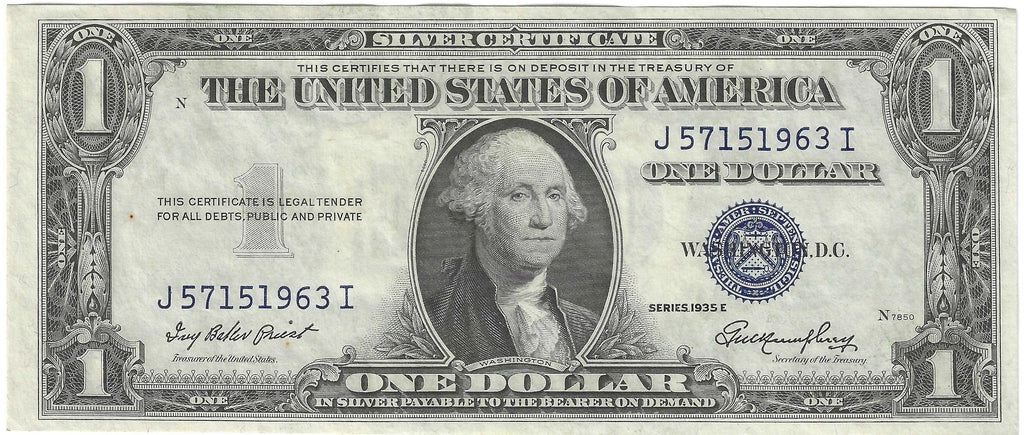 1935E $1 Silver Certificate Fr.1614