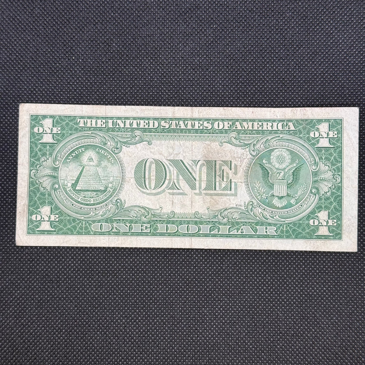 1935F $1 Silver Certificate A90426819J back