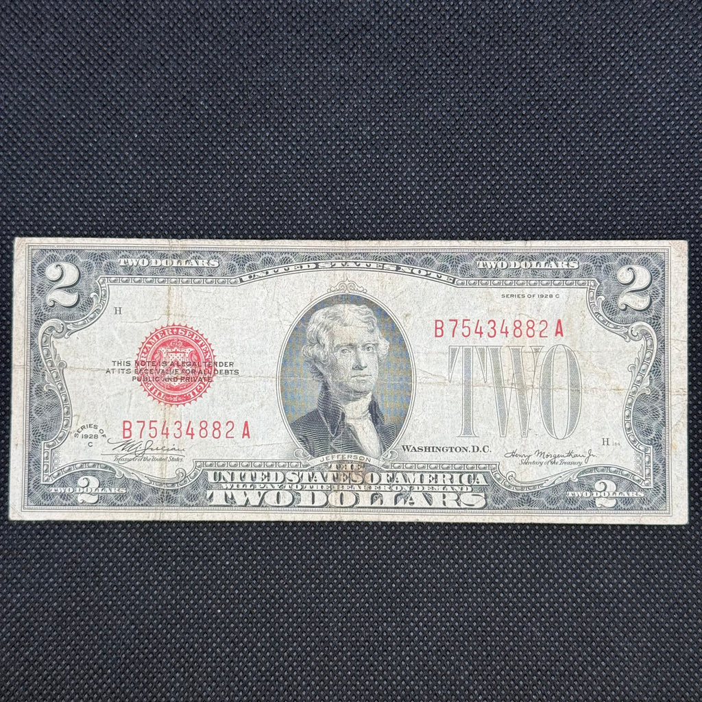 1928C $2 Legal Tender B75434882A front