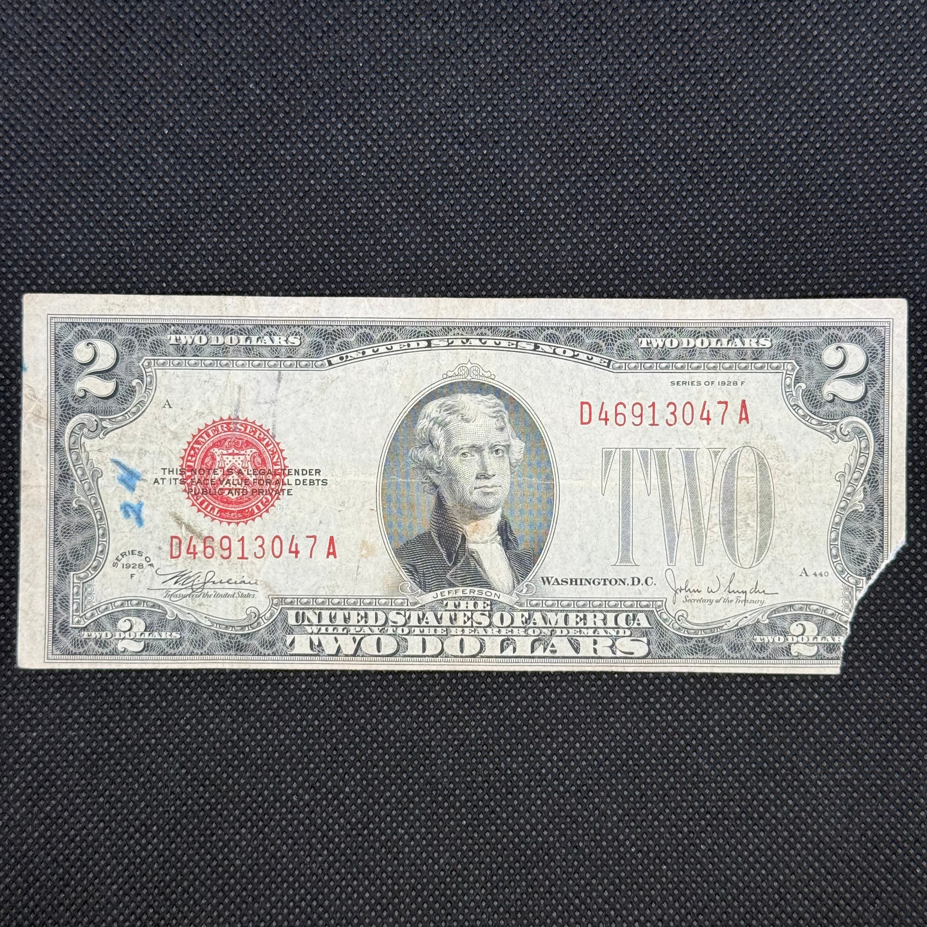 1928F $2 Legal Tender D46913047A front