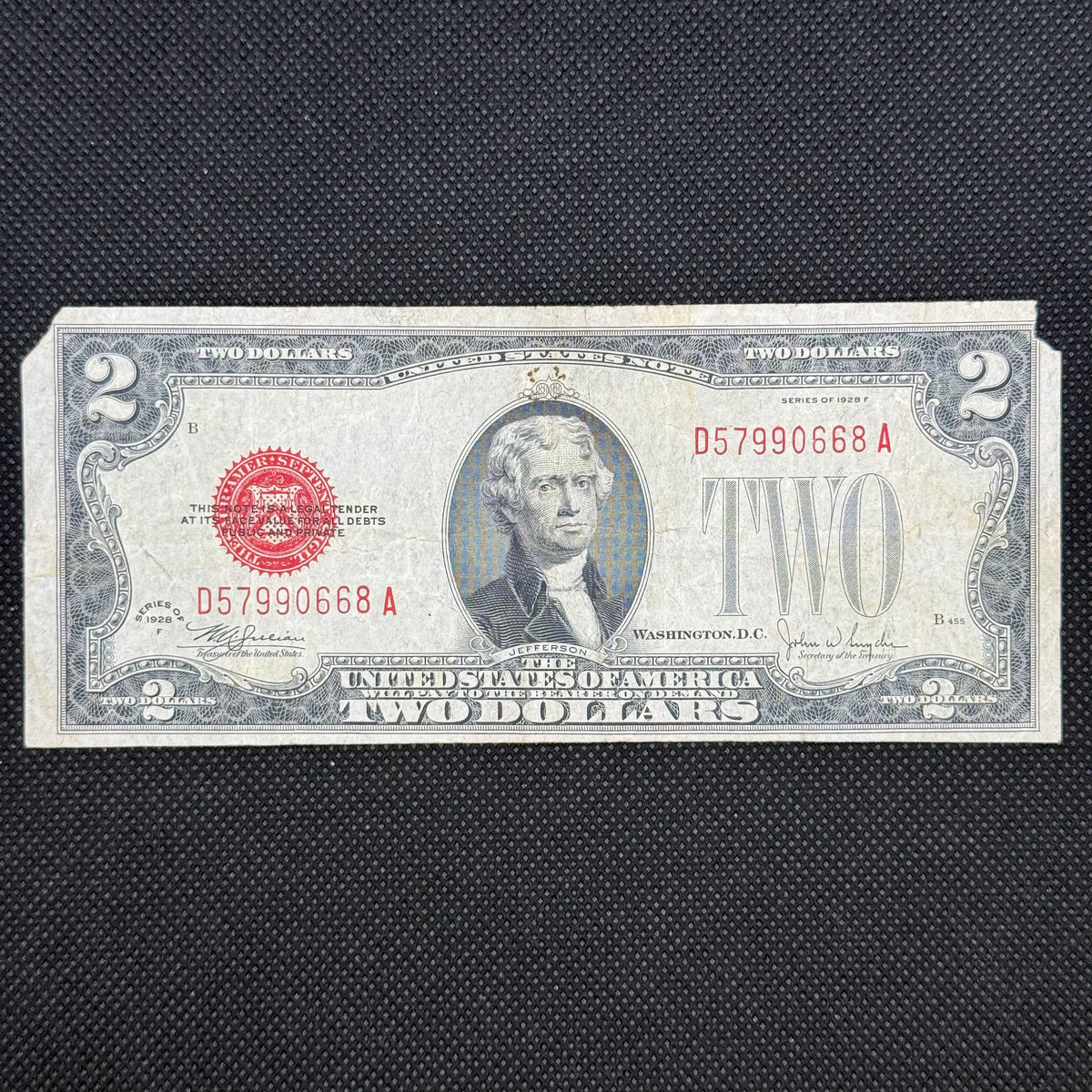 1928F $2 Legal Tender D57990668A front