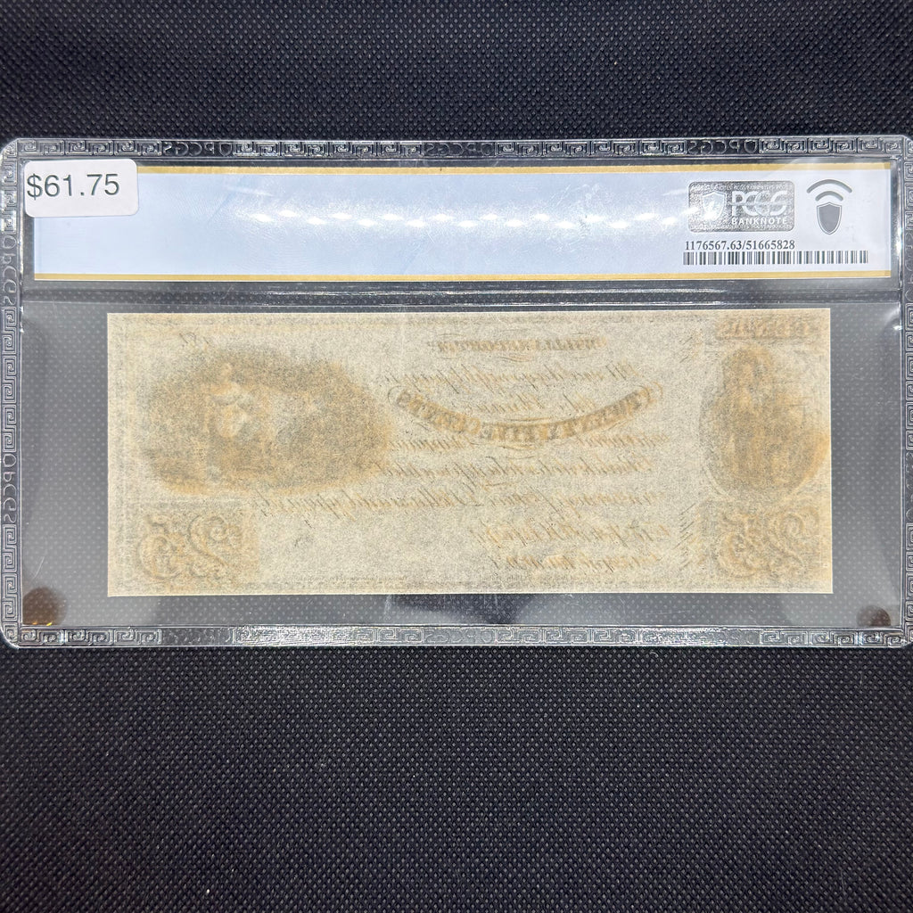 1842 Williamsport MD 25 cent remainder PCGS 63 back