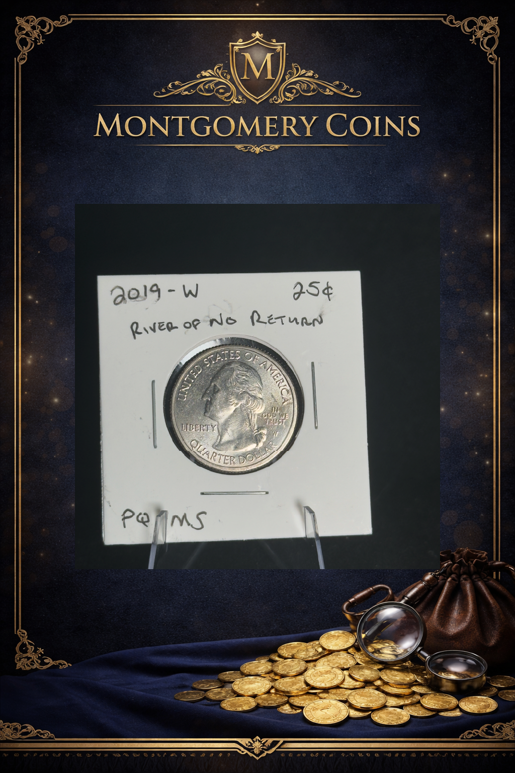2019-W River of No Return Quarter in holder