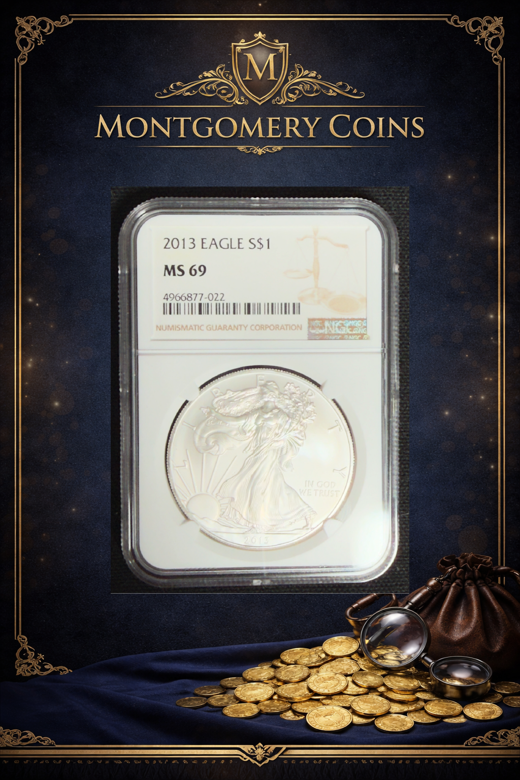 2013 American Silver Eagle NGC MS69 obverse