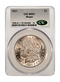 1921 Morgan Dollar CAC MS61 obverse