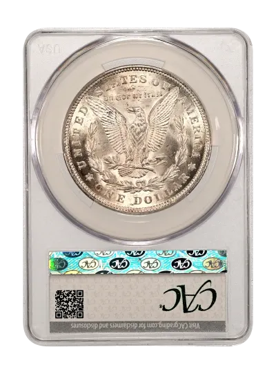 1921 Morgan Dollar CAC MS61 reverse